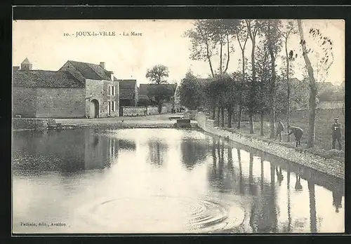 AK Joux-la-Ville, La Mare, Stein schnipser