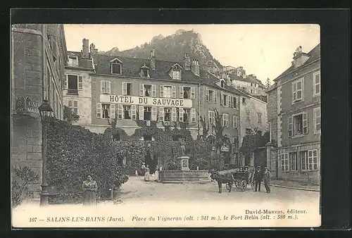 AK Salins-les-Bains, Place du Vigneron, Le Fort Belin