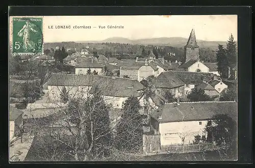 AK Lonzac, Vue Générale, Teilansicht mit Kirche