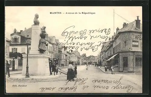 AK Mantes, Avenue de la République, Cafe des Touristes