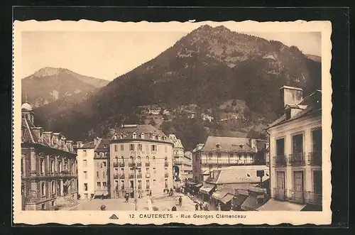 AK Cauterets, Rue Georges Clémenceau