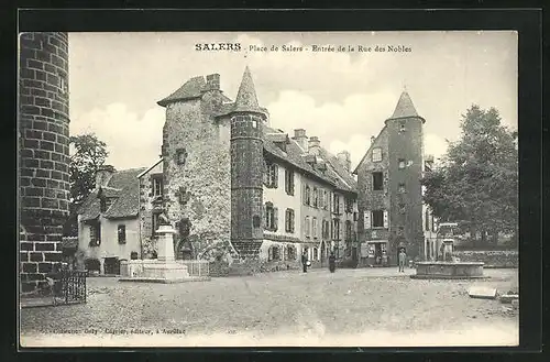 AK Salers, Palce de Salers, Entree de la Rue des Nobles