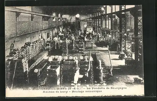 AK Montceau-les-Mines, la Fonderie de Bourgogne, Moulage mécanique