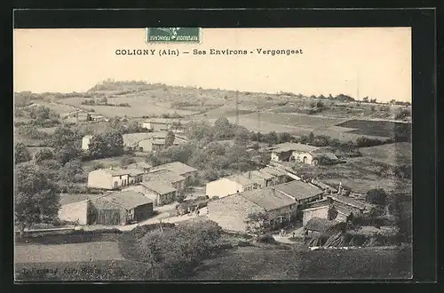 AK Coligny, Vergonest, vue générale