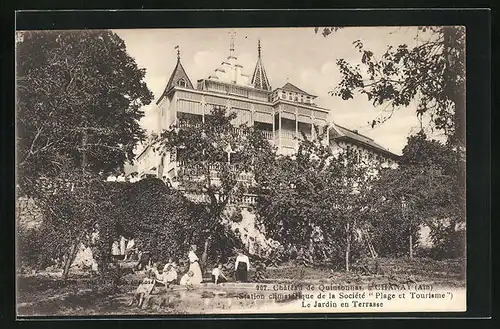 AK Chanay, Chateau de Quinsonnas, le Jardin en Terrasse