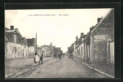 AK Laneuville-Roy, Rue d`Enter, Strassenpartie