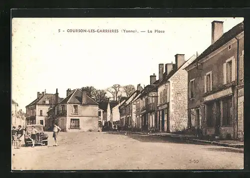 AK Courson-les-Carrières, La PLace