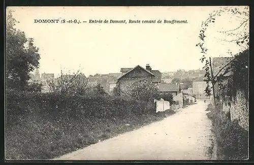 AK Domont, Entrée de Domont, Route venant de Bouffemont