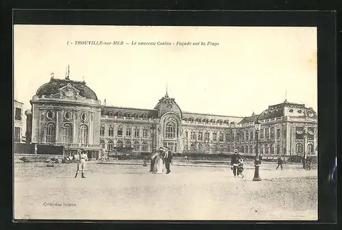 AK Trouville-sur-Mer, Le nouveau Casino, Facade sur la Plage