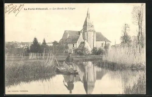 AK La Ferté-Villeneuil, les Bords de l'Aigre