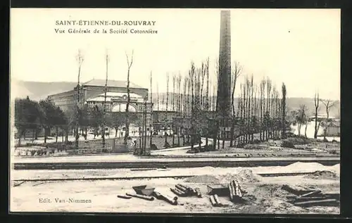 AK Saint-Etienne-Du-Rouvray, Vue Generale de la Societe Cotonniere