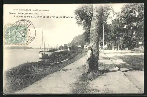 AK Lormont, Les bords de la Garonne et Avenue de Bordeaux