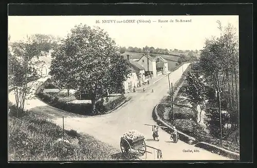 AK Neuvy-sur-Loire, Route de St-Amand