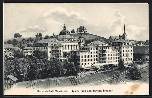 AK Menzingen, Blick auf Institut und Lehrerinnen-Seminar