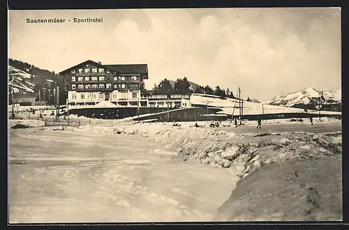 AK Saanenmöser, Winter-Partie am Sporthotel