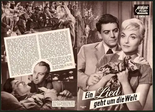 Filmprogramm DNF Nr. 4155, Ein Lied get um die Welt, Hans Reiser, Sabina Sesselmann, Regie Geza V. Bolvary