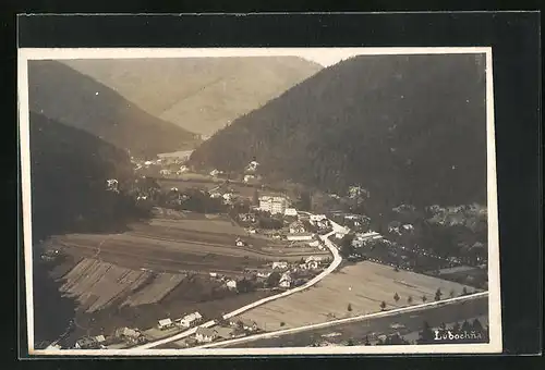 AK Lubochna, Panoramablick auf den Ort