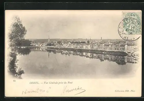 AK Oissel, Vue Générale prise du Pont