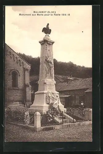 AK Malaunay, Monument aux Morts pour la Patrie