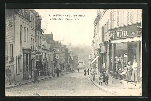 AK Neufchatel-en-Bray, Grande-Rue, Fausse Porte