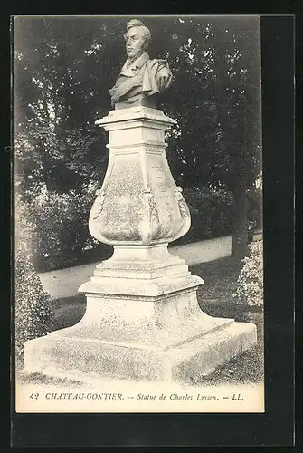 AK Chateau-Gontier, Statue de Charles Loyson