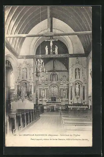 AK La Chapelle-Rainsouin, Intérieur de l`Eglise