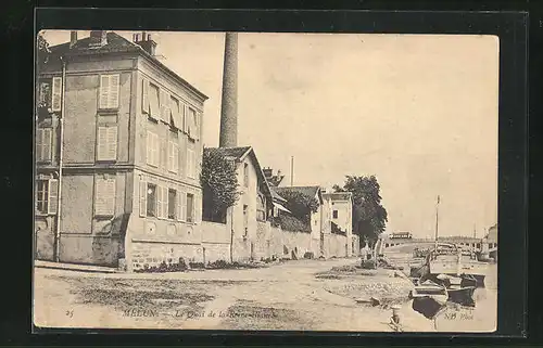 AK Melun, Le Quai de la Reine-Blanche