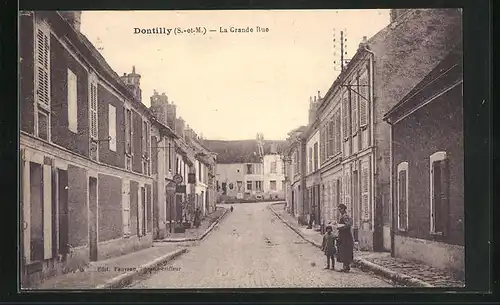 AK Dontilly, La Grande Rue