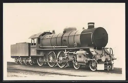 AK Schnellzuglokomotive mit Tender der Dänischen Staatsbahn