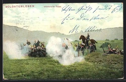 AK Kaisermanöver, Infanterie eröffnet das Feuer