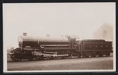 AK Englische Eisenbahn-Lokomotive mit Nr. 486 der LSWR