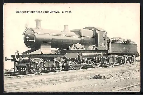 AK G.W.R., Roberts, Express Locomotive, englische Eisenbahn