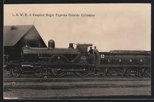 AK LSWR 4 Coupled Bogie Express Outside Cylinders, No. 585