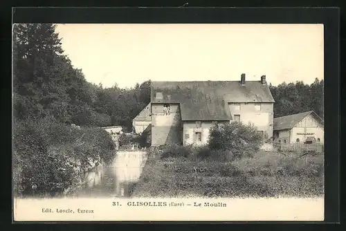 AK Glisolles, Vue et le Moulin