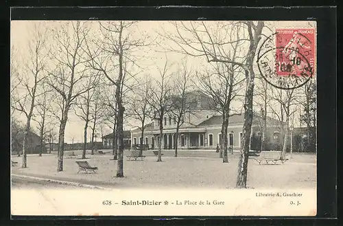 AK Saint-Dizier, la Place de la Gare