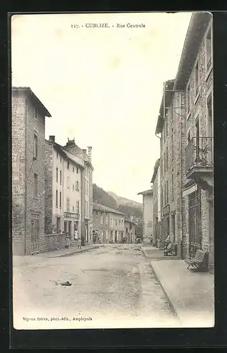 AK Cublize, Rue Centrale