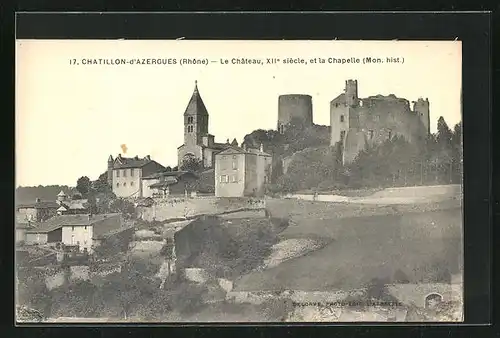 AK Chatillon-d`Azergues, Le Chateau et la Chapelle