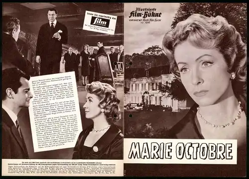 Filmprogramm IFB Nr. 4849, Marie Octobre, Danielle Darrieux, Bernard Blier, Regie Dr. Konrad P. Rohnstein