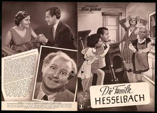 Filmprogramm IFB Nr. 2565, Die Familie Hesselbach, Wolf Schmidt, Irene Marhold, Regie Wolf Schmidt