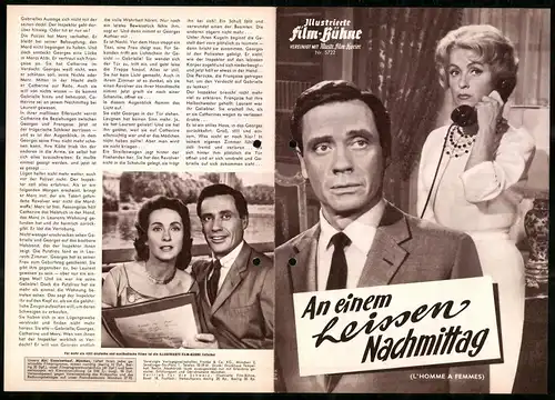 Filmprogramm IFB Nr. 4691, An einem heissen Nachmittag, Danielle Darrieux, Mel Ferrer, Regie Jacques-Gerard Cornu