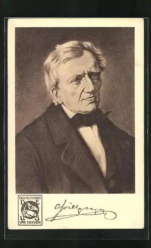 AK Portrait Franz Grillparzer