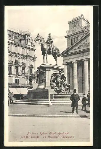 AK Aachen, Kaiser Wilhelm Denkmal