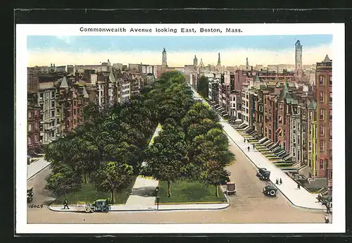 AK Boston, MA, Commonwealth Avenue looking East