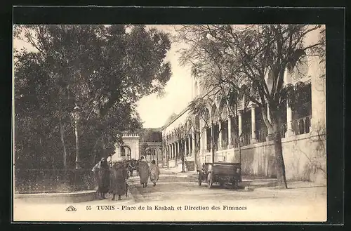 AK Tunis, Place de la Kasbah et Direction des Frances