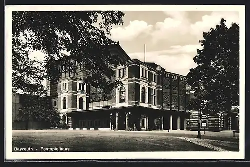 AK Bayreuth, Blick zum Festspielhaus