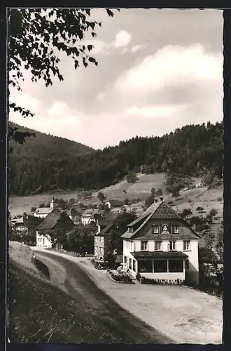 AK Niederwasser bei Hornberg im Schwarzwald, das Cafe Kuckuck