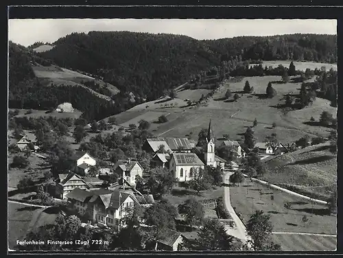 AK Finstersee, Ortsansicht mit Ferienheim