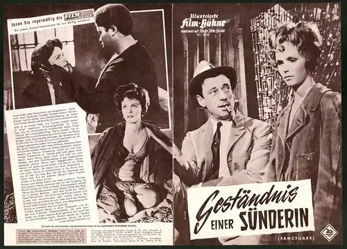 Filmprogramm IFB Nr. 5703, Geständnis einer Sünderin, Lee Remick, Yves Montand, Regie Tony Richardson