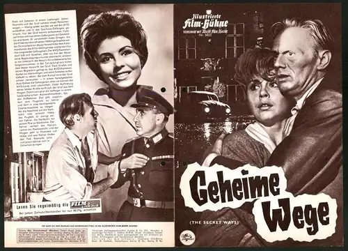 Filmprogramm IFB Nr. 5822, Geheime Wege, Richard Widmark, Sonja Ziemann, Charles Regnier, Regie Phil Karlson