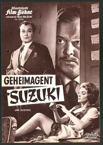 Filmprogramm IFB Nr. 05765, Geheimagent Suzuki, Ivan Desny, Jean Thielment, Regie Robert Vernay